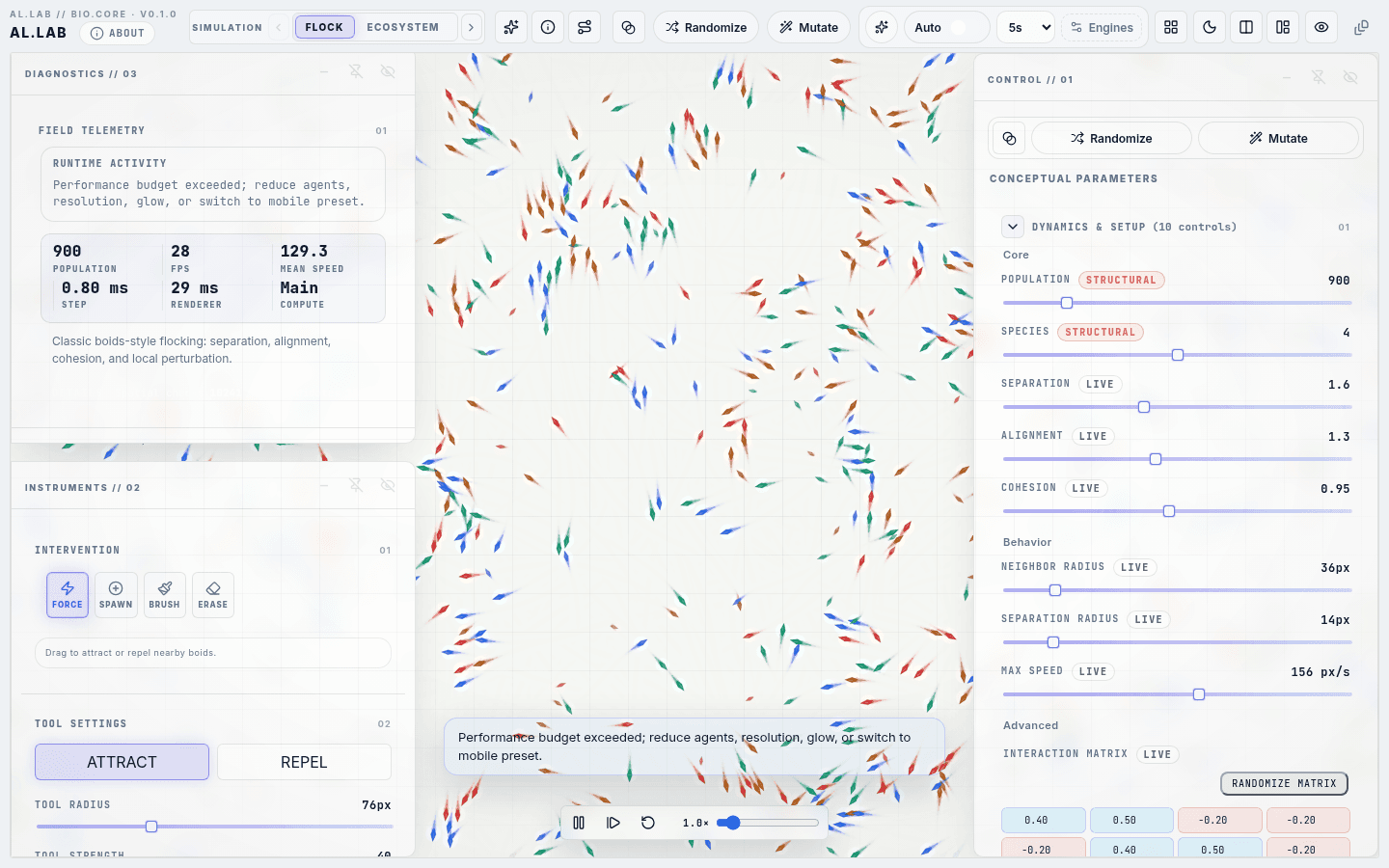 AL.Floys simulation interface